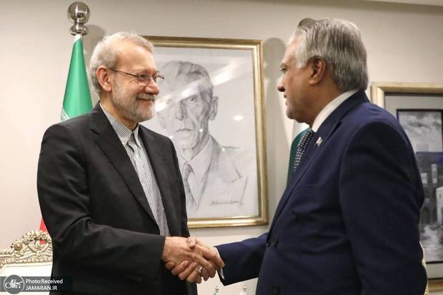 لاریجانی: مسیر تجارت ایران و پاکستان باید به هدف ۱۰ میلیارد دلار برسد