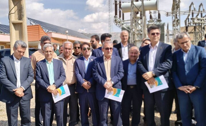 افتتاح ۵ نیروگاه خورشیدی برق منطقه‌ای خوزستان با حضور مدیرعامل توانیر